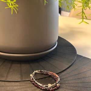 Elegant Silver Beaded Bracelet